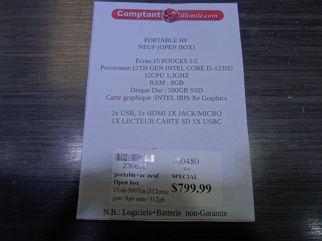 portable+ac neuf Open box - Image 4