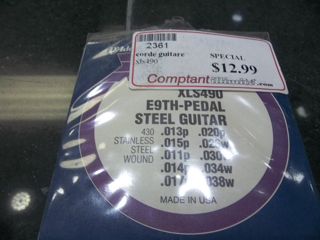 Équipements - Cordes de guitares 