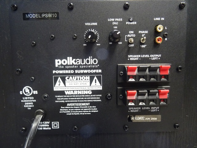 (100 Watts) Subwoffer Actif - Image 3