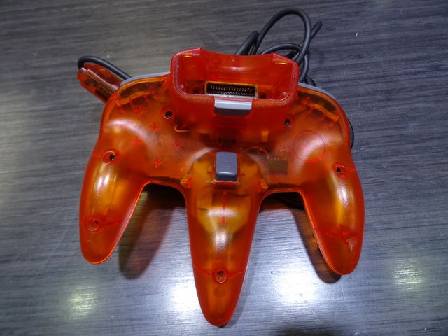 Manette N64 Fire Orange + fil extension - Image 2