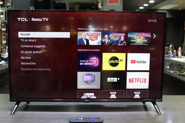 Televiseur Intelligent 32P Roku (smart)  + tc