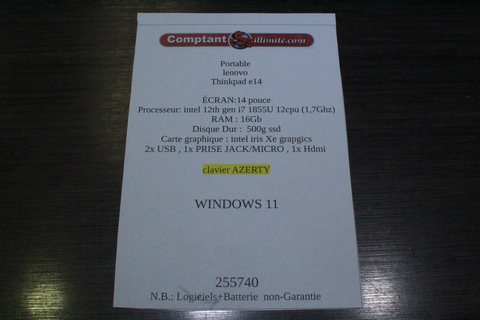 ordinateur portable (clavier azerty) - Image 4