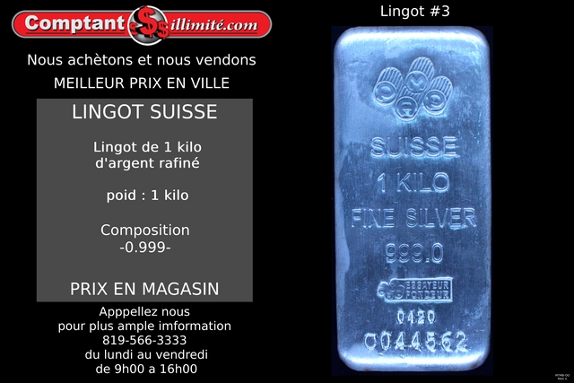 Lingot 1 Kilogramme Pure .999