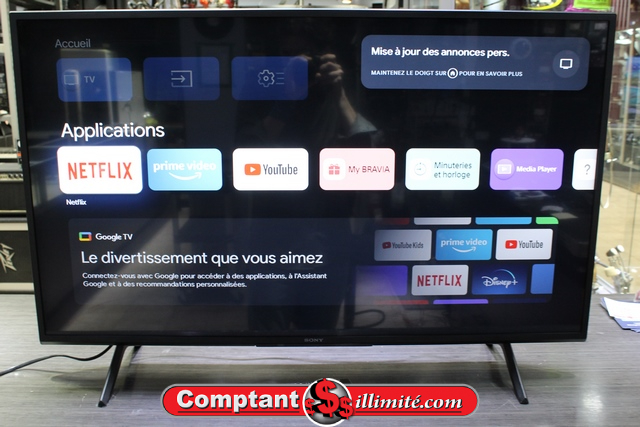Televiseur 43P Smart Google tv + tc