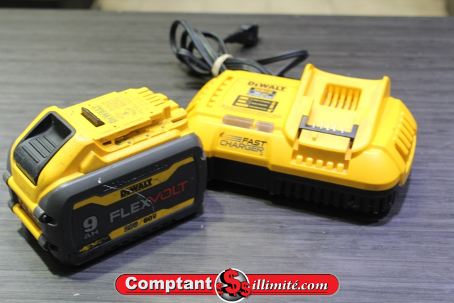 Batterie Dewalt 9ah Flexivolt+chargeur