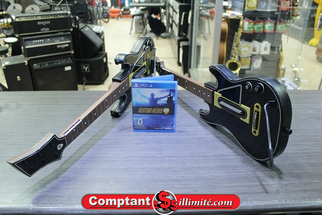 2 guitares hero et dongles + jeu guitare hero live