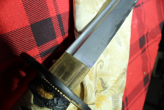 Wakazashi en acier plié Damas forgé à la main - Image 2