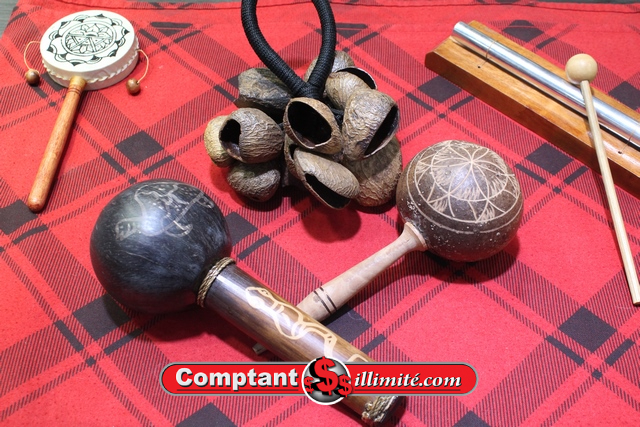 Lot de 4 Percussions Exotique artisanal - Image 1
