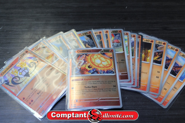 Lot (21) cartes Pokemon (Fire)