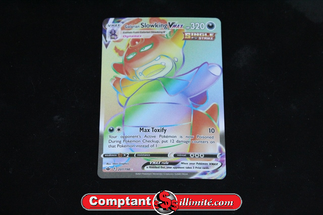 Carte Pokemon Galarian Slowking V Max 207/198