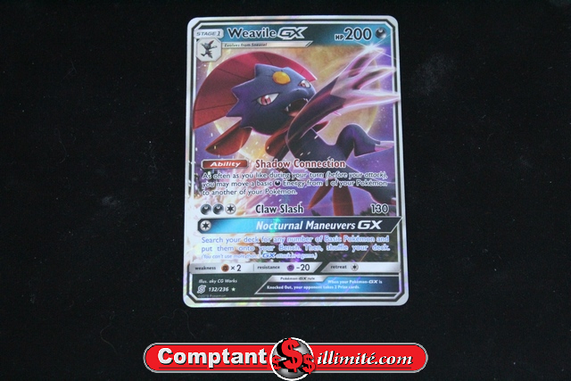 Carte Pokemon Weavile Ex 132/236