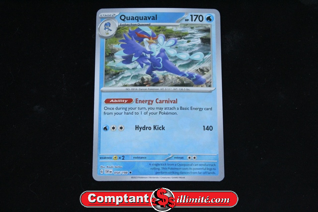 Carte Pokemon Quaquaval 054/198