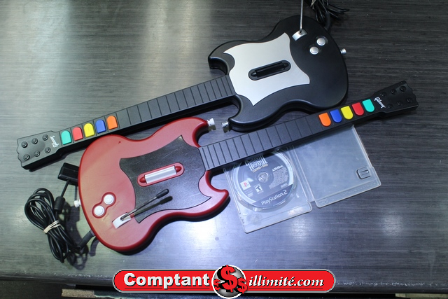 Guitar hero 3 Legend of Rock PS2 + 2 Guitares