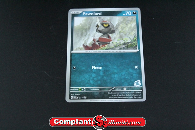 Carte Pokemon Pawniard 111 Promo