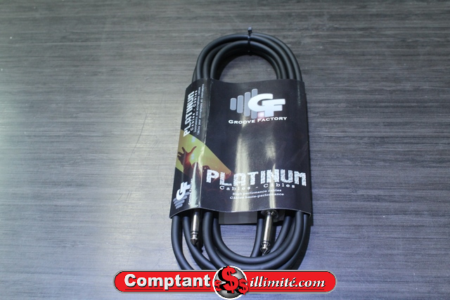 Cable guitare 1/4 a 1/4 10pied Groove Factory GRF INSTR1005 - Image 1