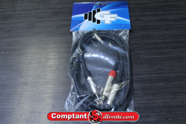 Cable 1/8 stereo vers RCA 5 pied Groove Factory Grf rca-D/18s/05 py-007 - Image 1
