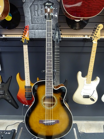 Basse Électro Acoustique 4 cordes IBANEZ aeb10e-dvs - Image 1