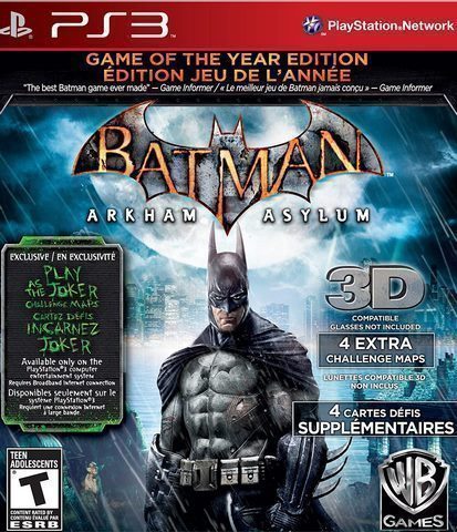 Batman Arkham Asylum Game of the year (Greatest hits) SOny ps3