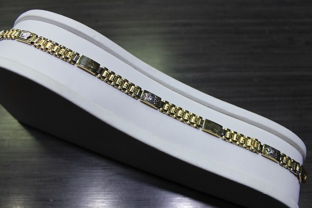 Bracelet Versace 3 têtes Versace 04x10 JAUNE - Image 1