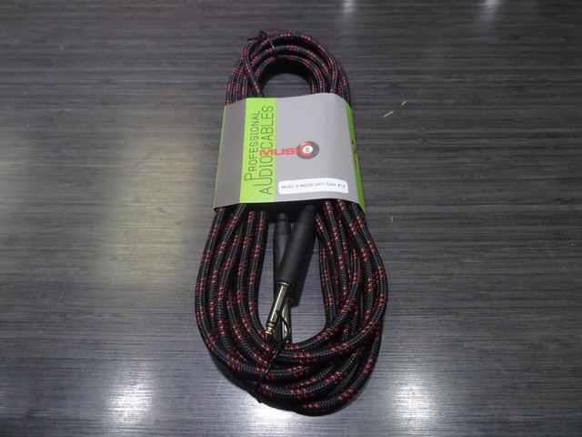 Cable 1/4 a 1/4 20pi Music8 Noir M2205