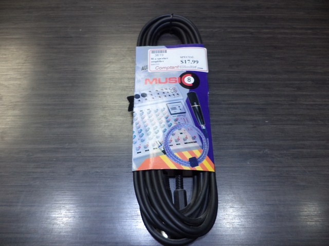 Cable XLR male a 1/4 femelle music 8 bb010
