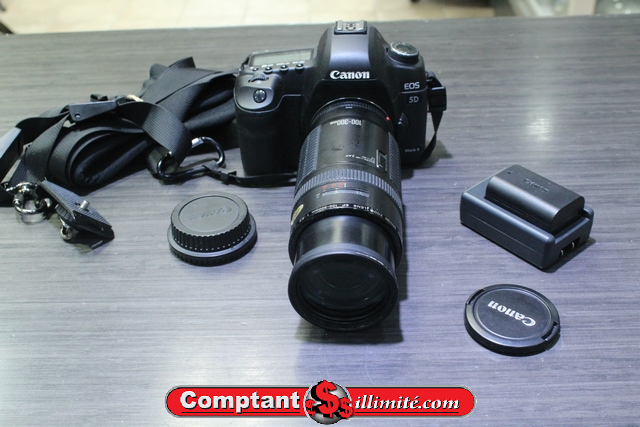 Camera Reflex + lentile+2 batterie et chargeur CANON 5D MarkII/ 100-300 macro2m - Image 1