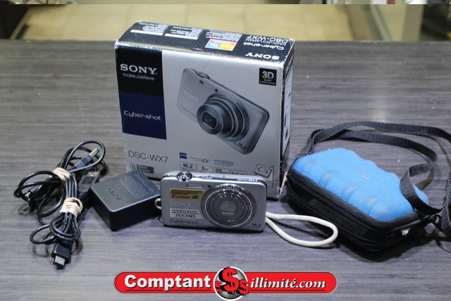 Camera Sony 16.2 megapixel dsc-wx7 + batterie
