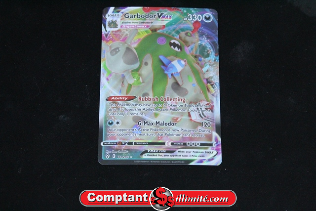 Carte Pokemon Garbordor V Max 101/203 Cartes