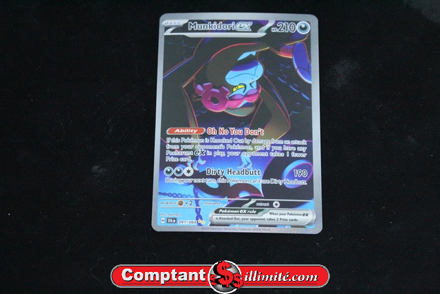 Carte Pokemon Munkidori Ex 091/198 Cartes