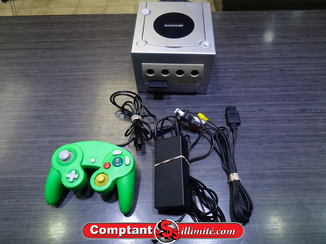 Console Gamecube + acc (carte et manette generique) (manque plastiques dessous) nintendo dol-101