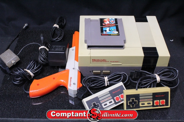 Console NES + 2 Manette + Fusil + Mario Bros Duck Hunt Nintendo nes-001 - Image 1
