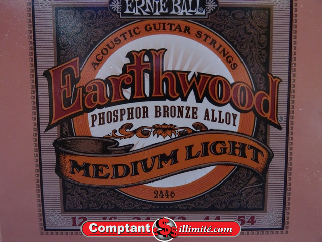 Corde de guitare acoustique (12-54) Ernie Ball Bronze / phosphoreux 12-54 - Image 1