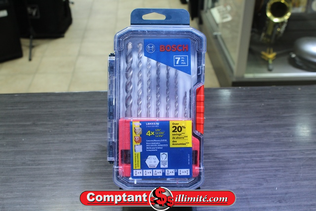 Ensemble de 7 meches de maconnerie Bosch lbhxs7u
