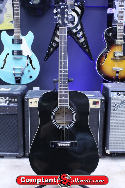 Guitare Acoustique de feux de Camps Jay Jr JAY-TRD/BK - Image 1