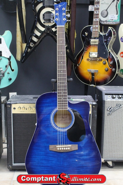 Guitare Élctro Acoustique Jay jj45fcet-blsb - Image 1