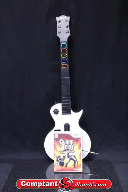 Guitare pour Guitar hero + Jeu World Tour Nintendo Gibson Les Paul 95125.805 - Image 1