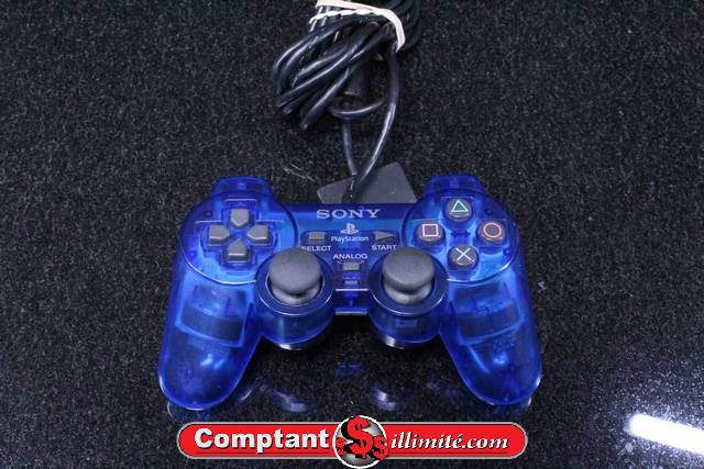 Manette PS2 bleu Sony SCPH-10010 - Image 1