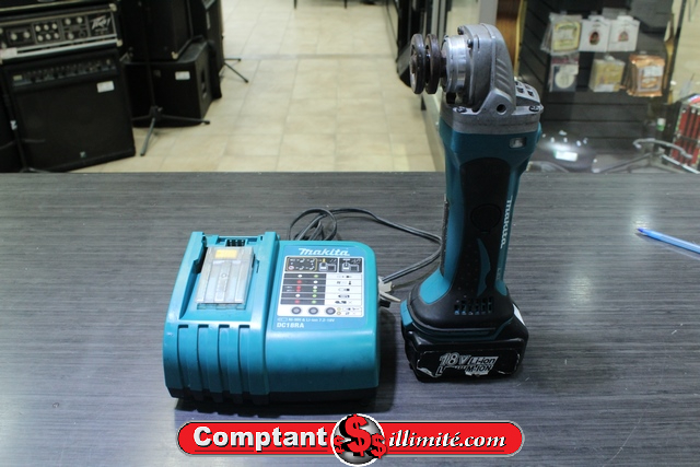 Meuleuse makita + batterie  chargeur dga452 - Image 1