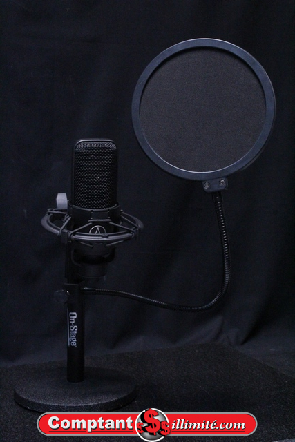 Microphone Condensateur + Support + (Spit Guard) Audio Technica AT-4040 - Image 1