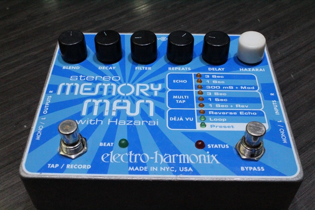 Pedal Stereo Memory Man avec Hazarai Electro Harmonix