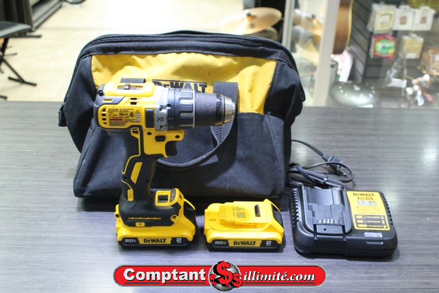 Perceuse Dewalt+ 2 batterie + chargeur + sac dcd791/ dcb203 - Image 1