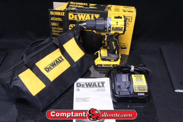 Perceuse Dewalt Atomic +batterie +chargeur + étui dcd799d1 - Image 1