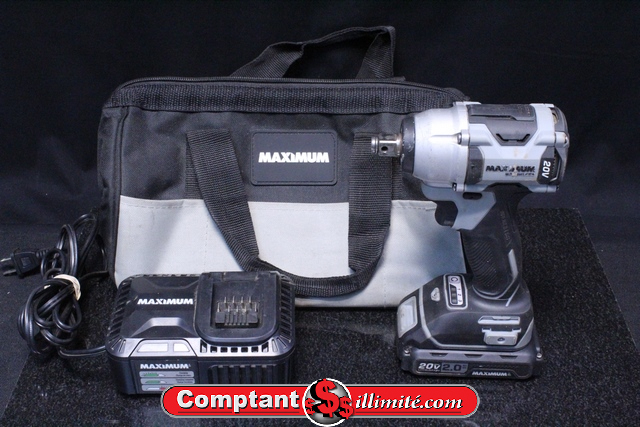 Perceuse impact 1/2 +batt +chargeur + sac maximum 054-7975-0 - Image 1