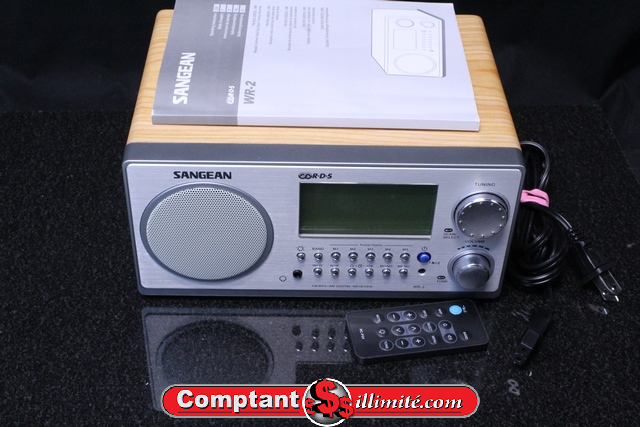 Radio Am/fm réveil prise Aux +tc SANGEAN WR-2 - Image 1