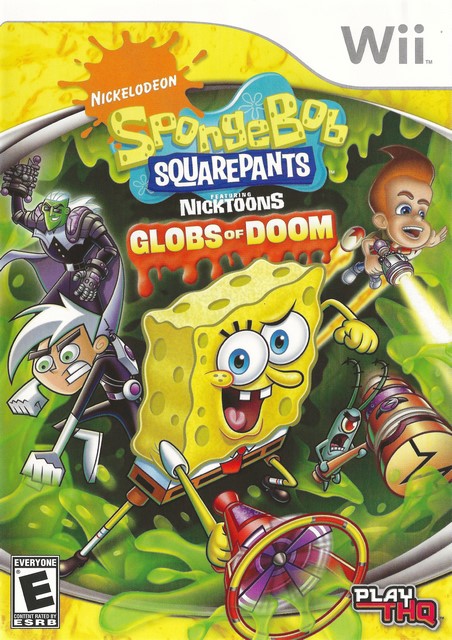 SpongeBob Squarepants Globs of Doom pas pochette % nintendo Wii