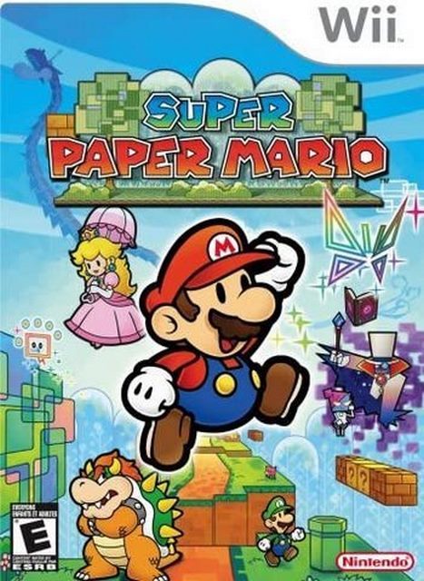 Super Paper Mario (Cover sleeve non original) % NINTENDO Wii