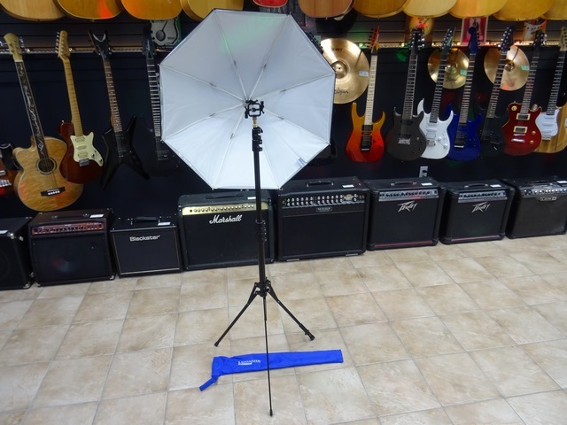 Trepied+Lastolite (parapluie) Manfrotto nano plus stand+lastolite5002bl