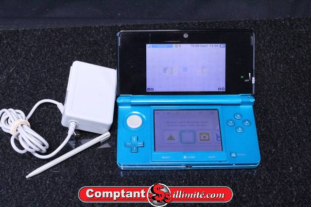 console 3ds turquoise +acc nintendo ctr-001 - Image 1