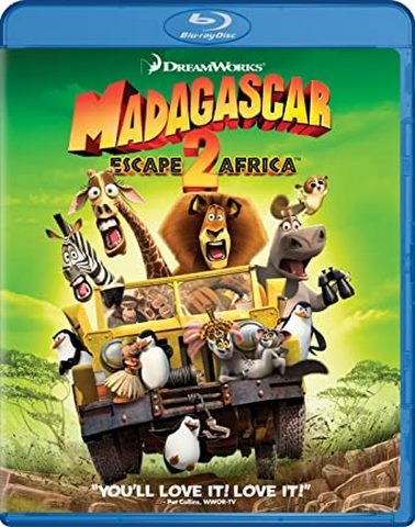 madagascar 2 film blu-ray