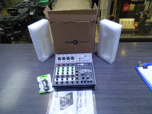 mixer 4 entrée -usb recorder bluetooth Music 8 m8-mx-4